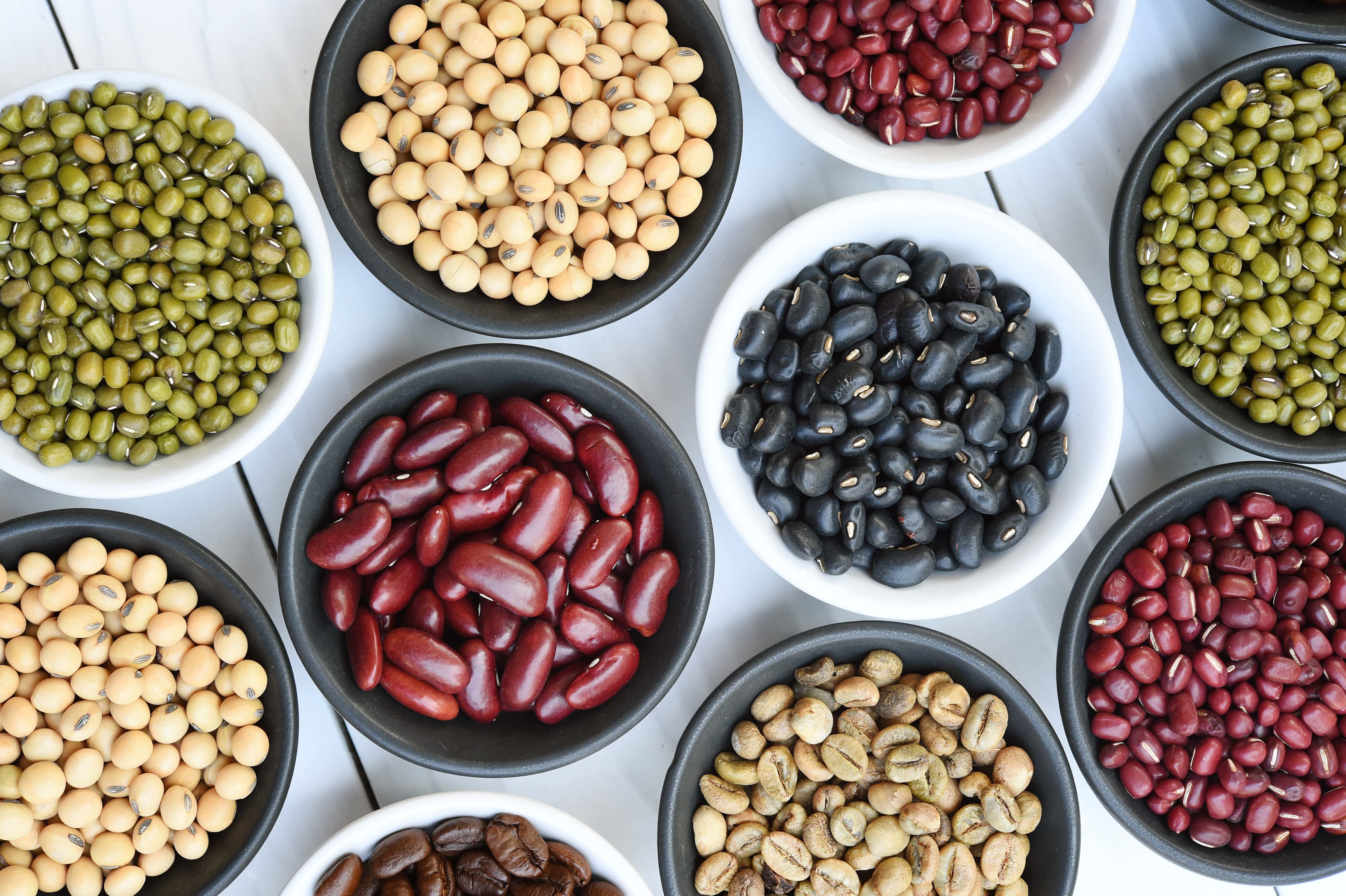 bowls of beans for national eat beans day