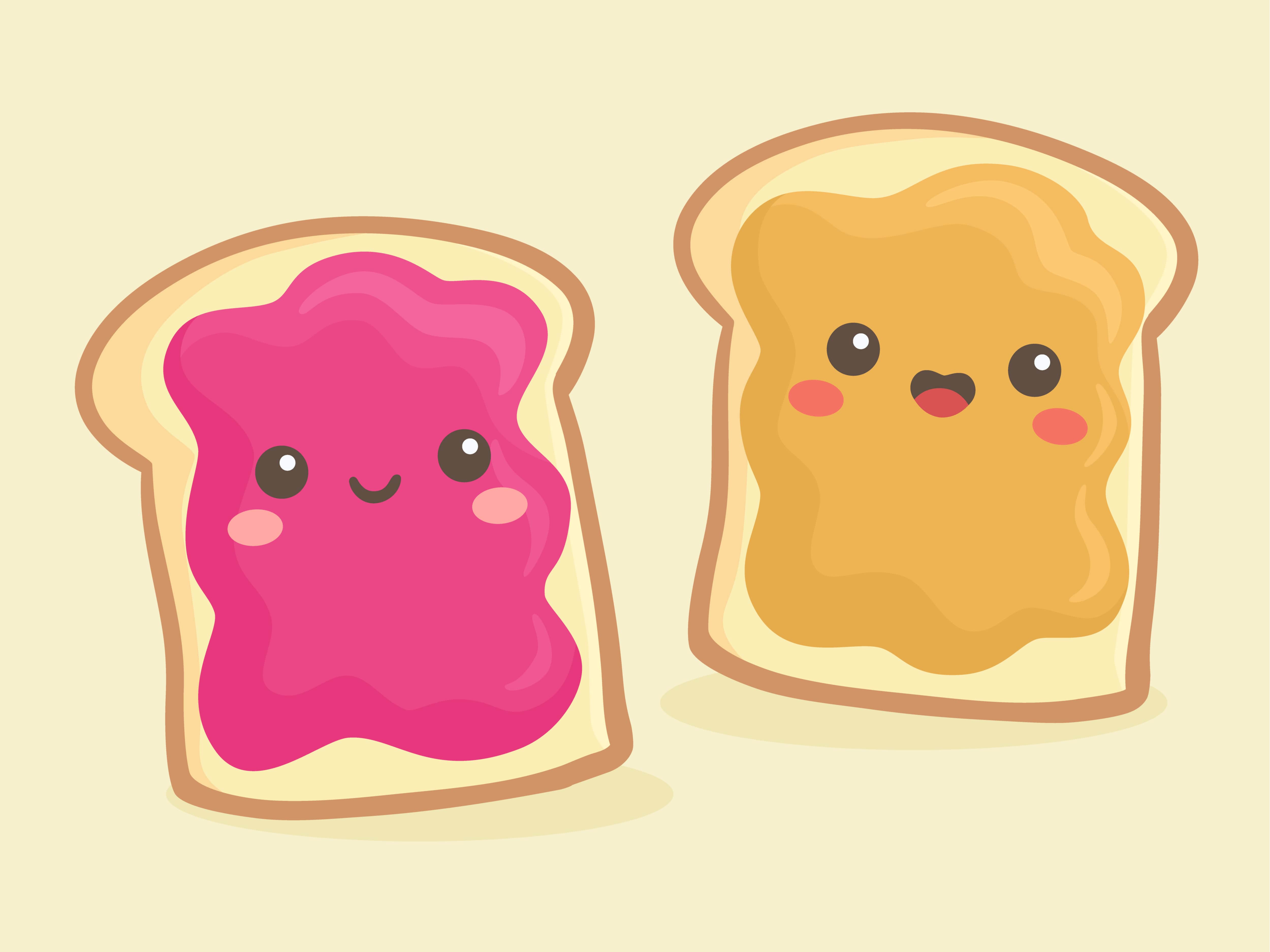 peanut butter and jelly cartoon